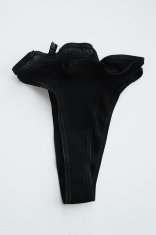 MIDDLE WAIST COTTON RIB BRIEFS