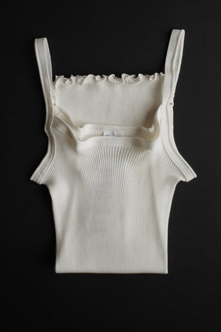 WOOL & SILK RIB TOP