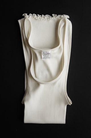 PURE SILK RIB TANK TOP