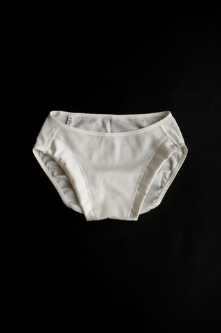 COTTON BRIEFS WITH SATIN TRIM