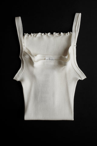 WOOL & SILK RIB TOP