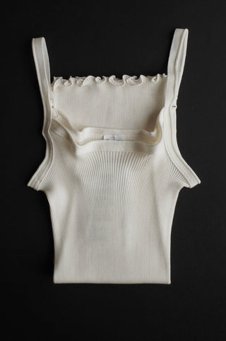 WOOL & SILK RIB TOP