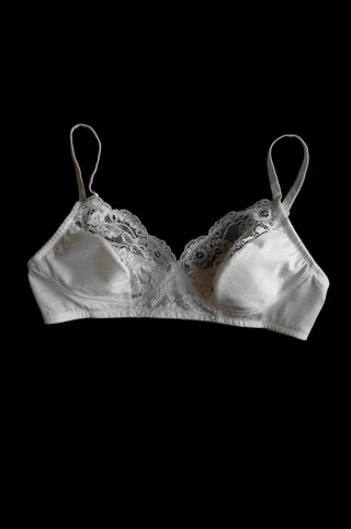 COTTON BRA WITH LACE