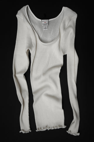 WOOL & SILK RIB LONGSLEEVE